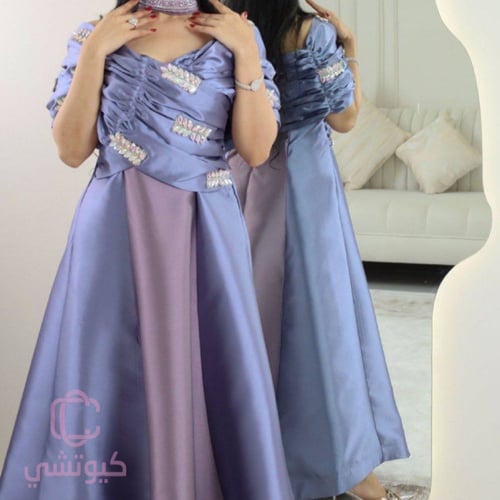 فستان مناسبات لمعة المساء الكحلي