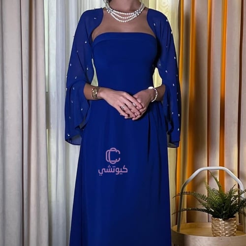 فستان نيلي ناعم توب من كيوتشي CUTECCI – إطلالة فخم...
