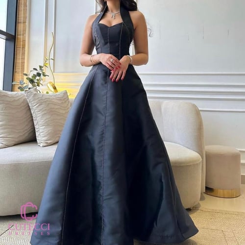 فستان سهرة أسود ميكادو – 2025 | كيوتشي