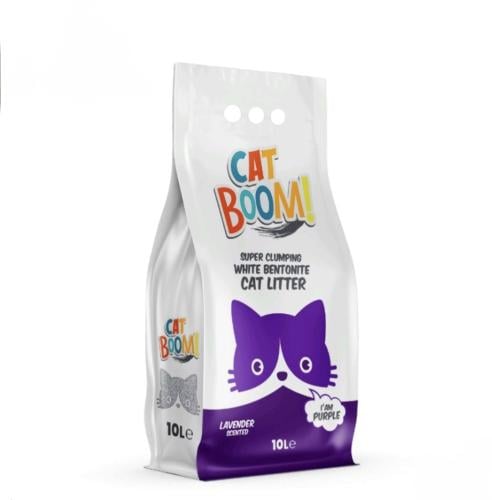 رمل قطط كات بوم برائحة اللافندر حجم 10 لتر