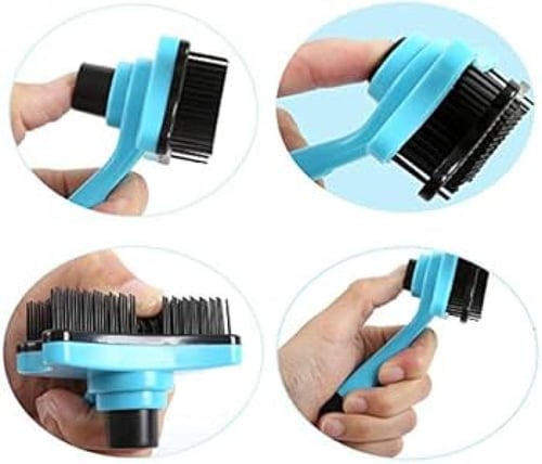 فرشاة/مشط مع ضغاط لإزالة الشعر