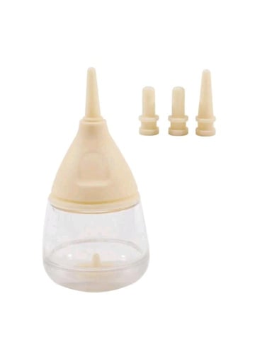 رضاعة زجاجية مضادة للاختناق بتصميم متين