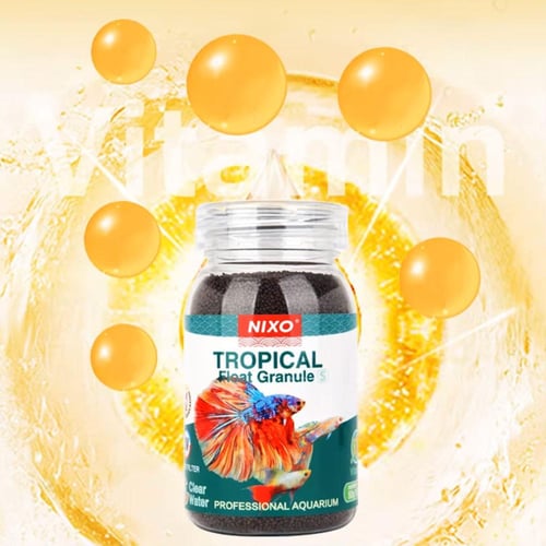 طعام أسماك حبيبات تطفو من نيكسو حجم 100 مل