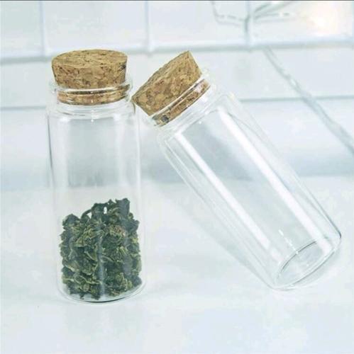 قطعة زجاجية شفافة مع سدادة سعة 15 مل لحفظ طعام الأ...