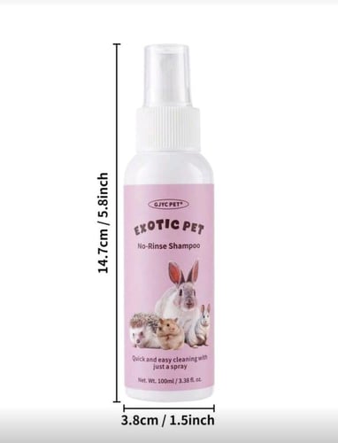 رذاذ شامبو الحيوانات الصغيرة بدون شطف للاستحمام ال...