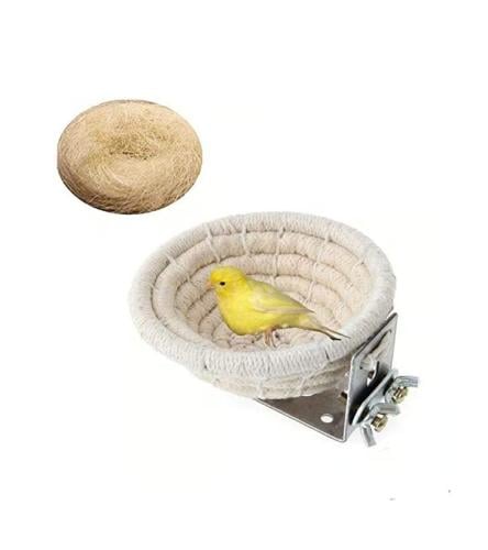 عش مصنوع من الحبال للطيور الصغيرة