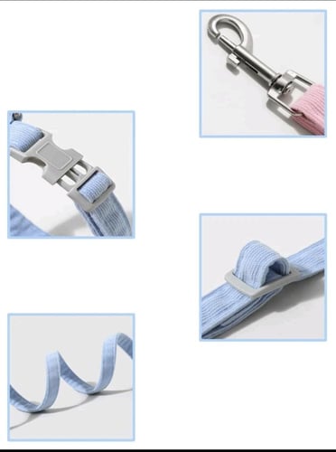 هارنس /صدرية مع مقود شكل زهرة للقطط والكلاب