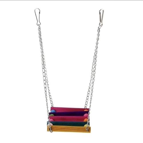 لعبة الجسر المعلق بألوان متعددة للطيور