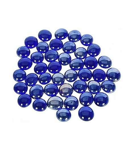 أحجار كرستال دائرية أزرق