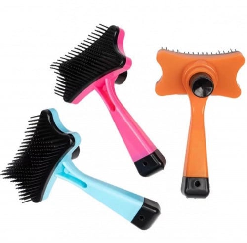 فرشاة/مشط مع ضغاط لإزالة الشعر