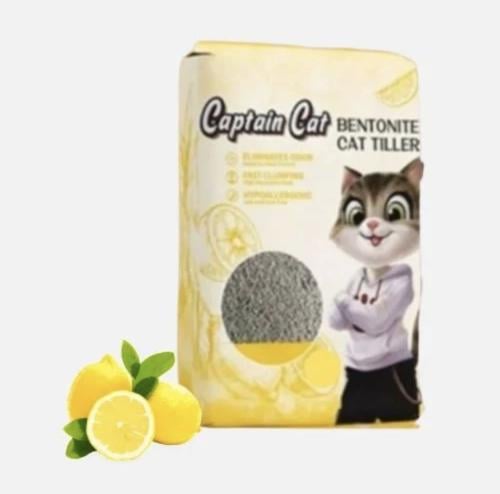 رمل قطط كابتن كات برائحة الليمون 10 لتر