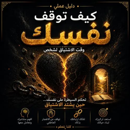 كتاب كيف توقف نفسك وقت الاشتياق لشخص
