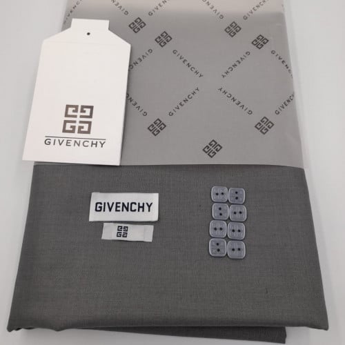 قماش جيفنشي صيفي 2026 رمادي فاتح خفيف ناعم