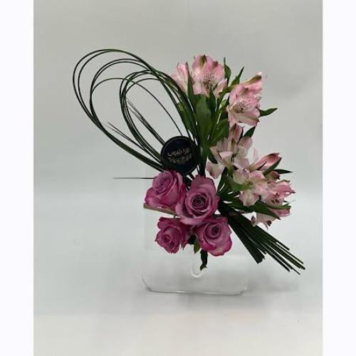 فازة ورد طبيعي