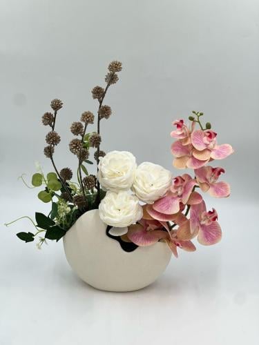 فازة ورد صناعي