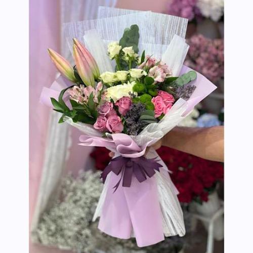 باقة ورد طبيعي