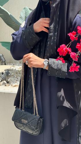 عباية جاكر و كتان مع طرحه