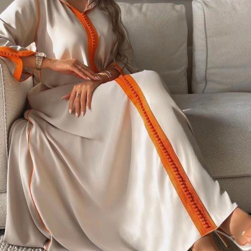 جلابيه تطريز سكري واورنج