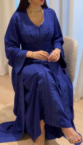 قفطان تطريز قطعتين