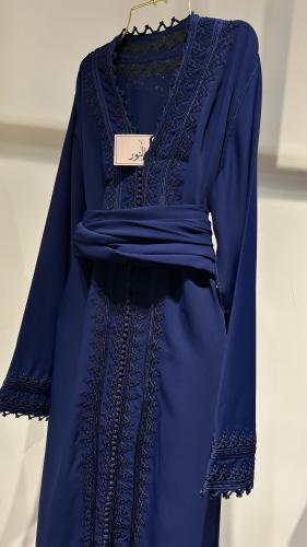 قفطان تطريز كحلي