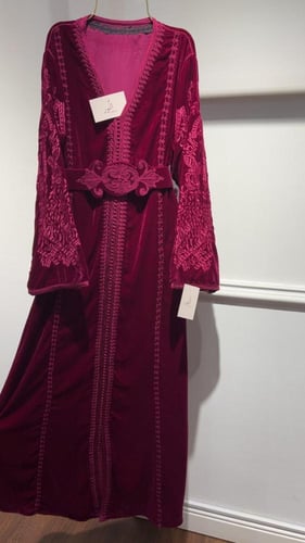 قفطان مخمل تطريز