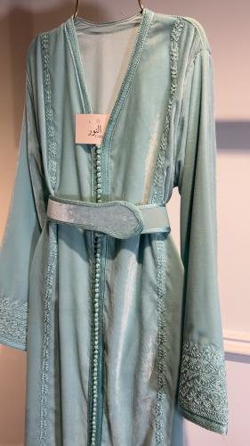 قفطان مخمل تطريز