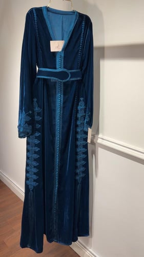 قفطان مخمل تطريز