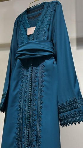 قفطان ناعم تركواز