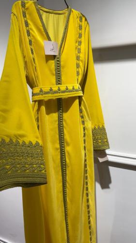 قفطان مخمل تطريز