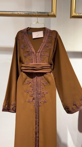 قفطان تطريز تركواز