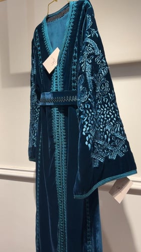 قفطان مخمل تطريز