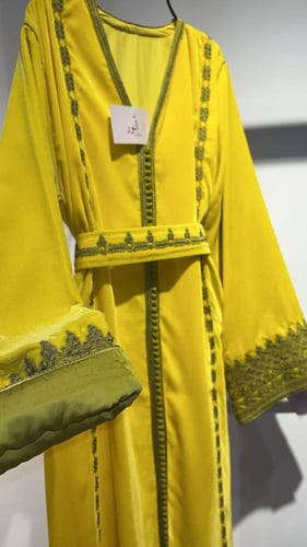 قفطان مخمل تطريز