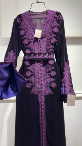 قفطان مخمل تطريز