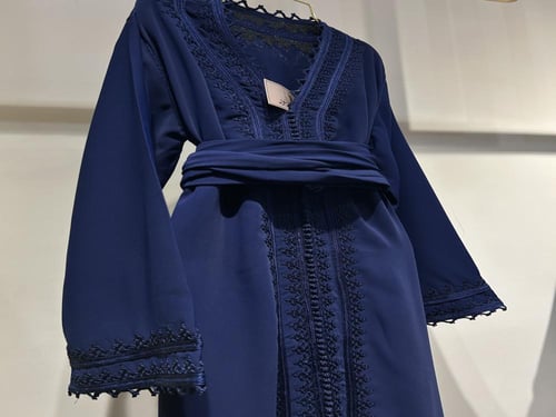 قفطان تطريز كحلي