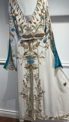 قفطان شك مع تركواز