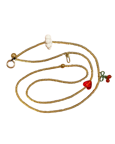 Crossbody strap Gold color
