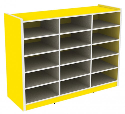 وحدة تخزين 15 فتحة 90*40*120سم - أحمر