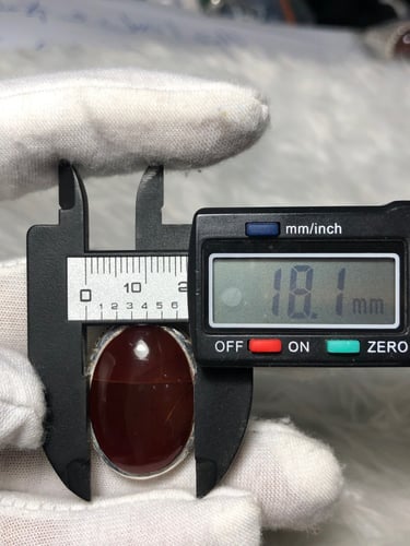 خاتم فضه بحجر العقيق اليماني صياغه بحرينيه (عقيل)