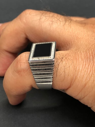 خاتم فضه عصري عيار 925