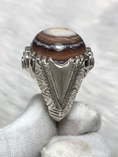 خاتم فضه بحجر السليماني صياغه بحرينيه (حماده vip)