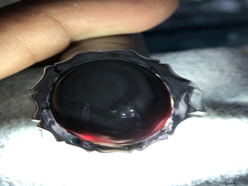 خاتم فضه بحجر العقيق اليماني صياغة خاصة بختم الر ف...