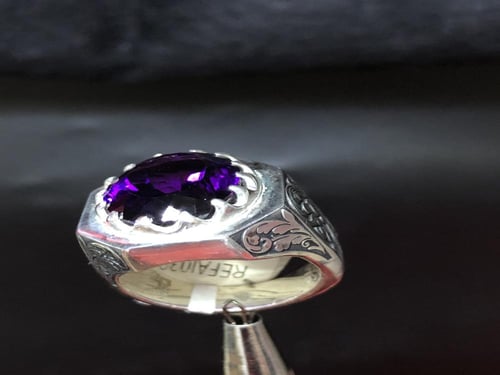 خاتم فضة صياغة الرفاعي