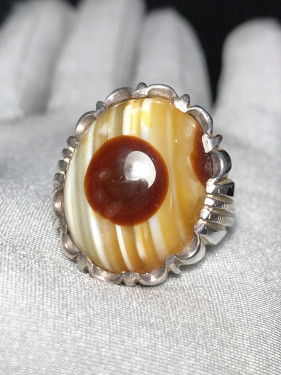 خاتم فضه بحجر سليماني هندي