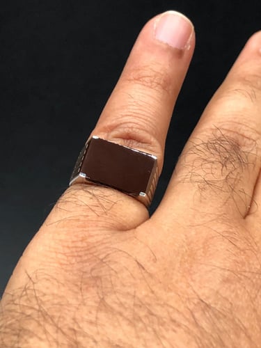 خاتم الفضه العصري عيار 925