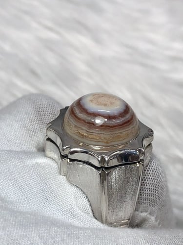 خاتم فضه بالحجر السليماني صياغه بحرينيه (حماده vip...