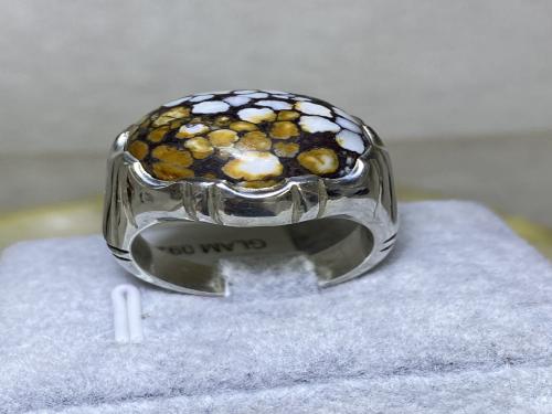 خاتم فضه بحجر العقيق اليماني صياغة غلام