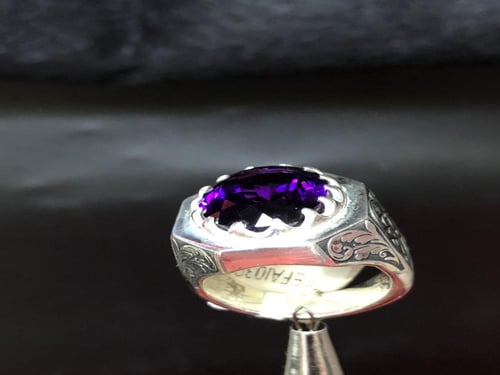 خاتم فضة صياغة الرفاعي