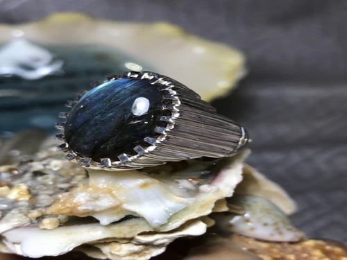 خاتم فضه بحجر الطاؤوس صياغة حمادة vip