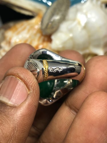 خاتم الفضة بحجر عقيق خرساني ايراني بصياغة عباسي ار...