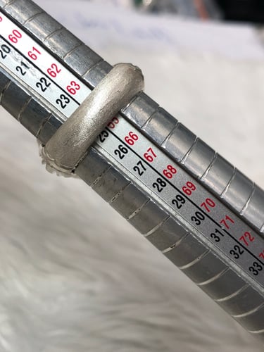 خاتم فضه بحجر البقراني الافريقي صياغه بحرينيه (حما...